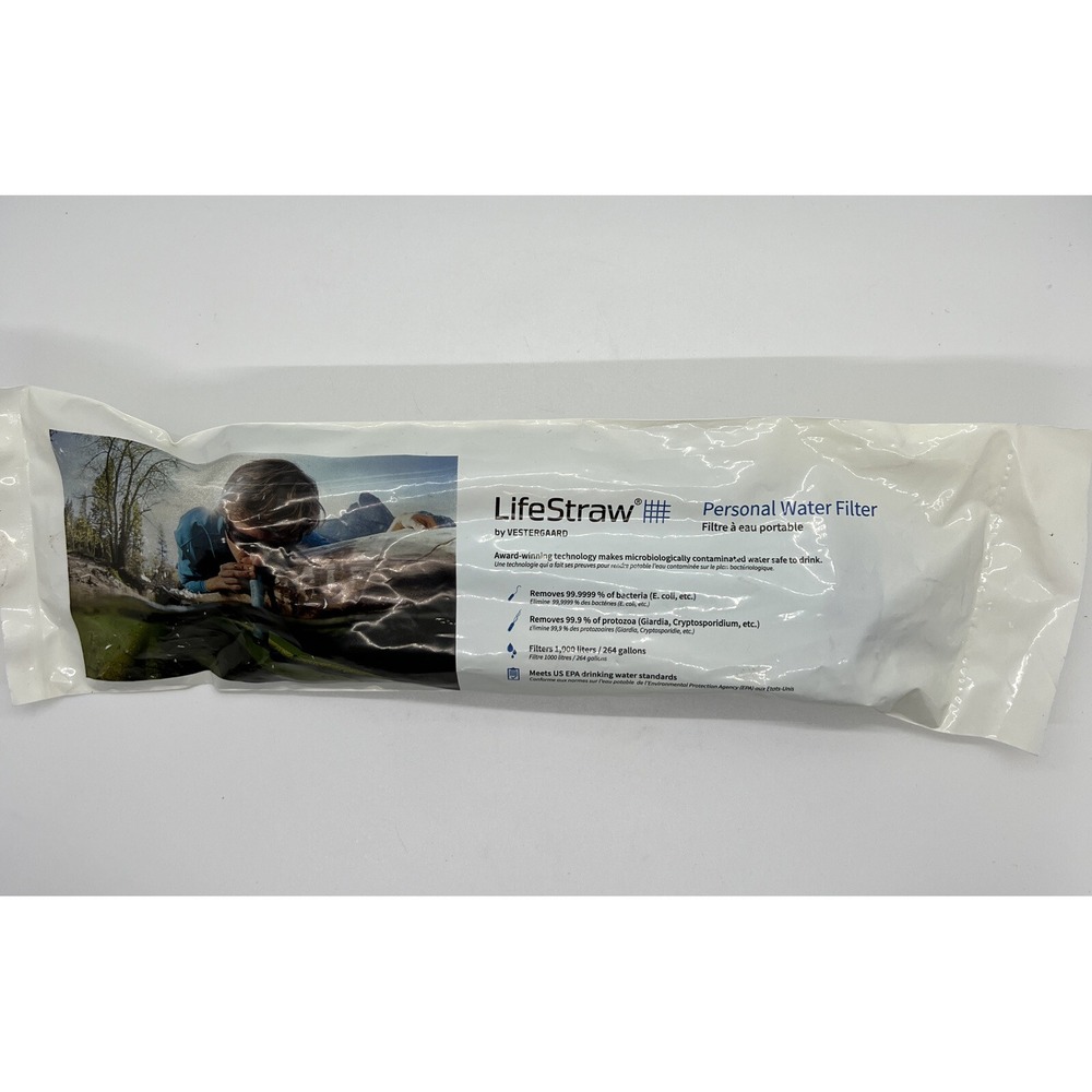 LifeStraw by Vestergaard Original Straw Style Personal‎ Water Filter New Sealed